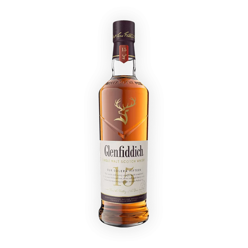 Glenfiddich 15 Year Single Malt Scotch Whisky Solera Aged 750 ml