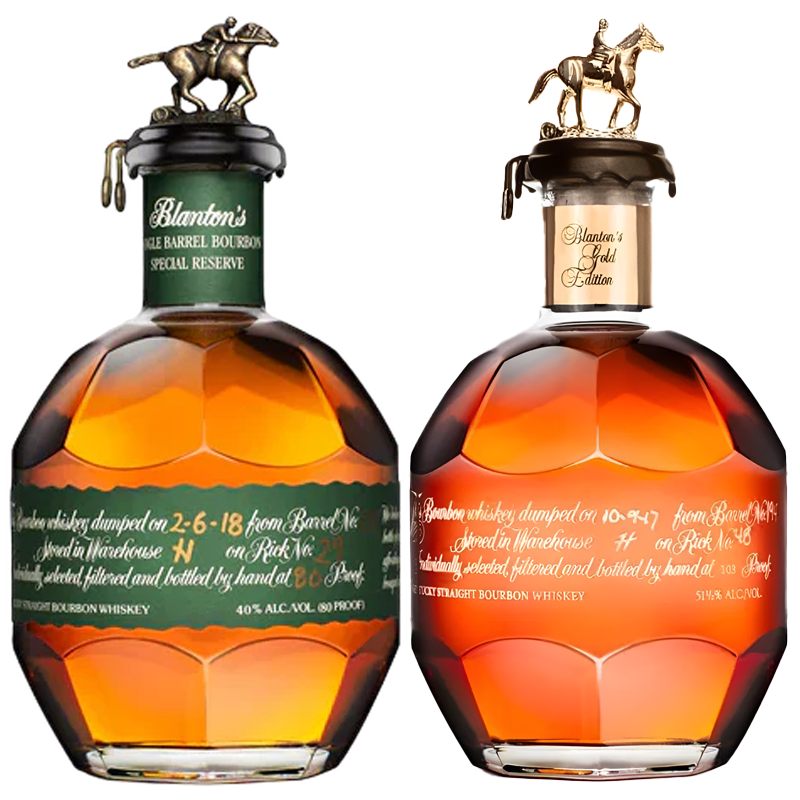 Blanton's Gold & Green 700ml Bundle