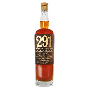 291 Colorado Barrel Proof Straight Rye Whiskey Finished with Aspen Wood Staves 750 ml