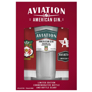 Aviation Gin Wrexham AFC Commemorative Bottle & Scarf Gift Set 750ml