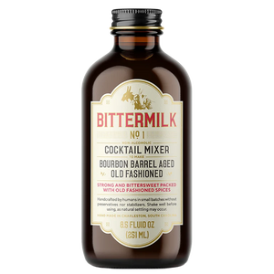 Bittermilk Bourbon Barrell Aged Old Fashion Cocktail Mixer 8.5 oz