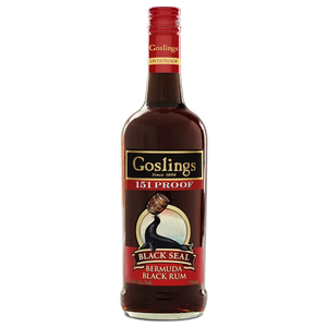 Goslings Black Seal 151 proof Rum 750 ml