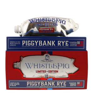WhistlePig 10 Year Piggybank Rye, White, & Blue Limited Edition 1Liter